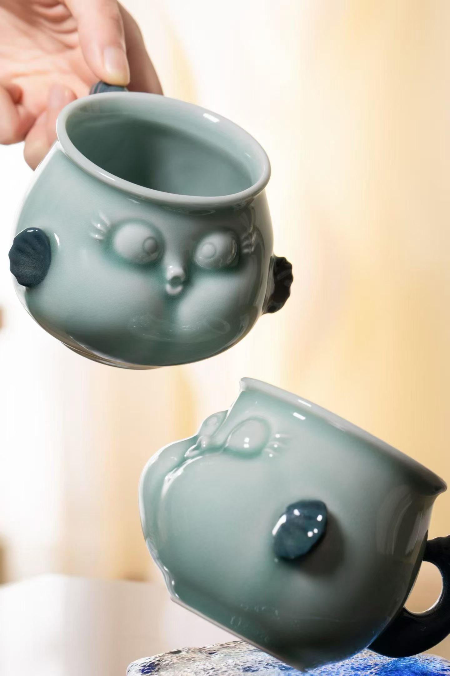 泡泡有余・青瓷鱼杯
