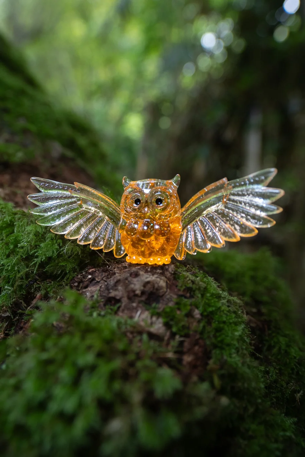 有翼宇宙猫头鹰 - 橙色版（Winged Cosmic Owl - Orange edition）