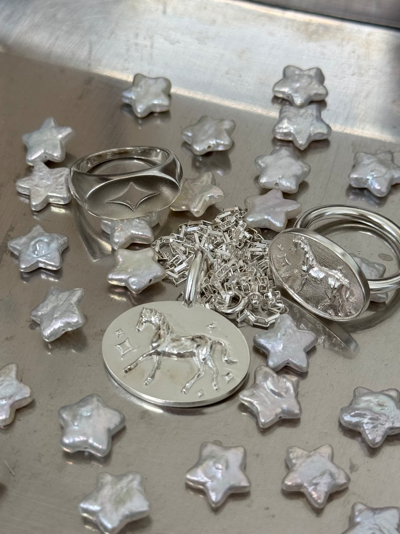 MEEE 925银复古马纹戒指 (Silver925 hs.ring)