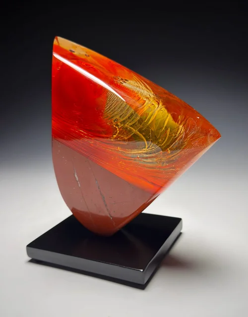 红碧玉玻璃石（带底座）（Red Jasper Vitrolith (w/base) ）