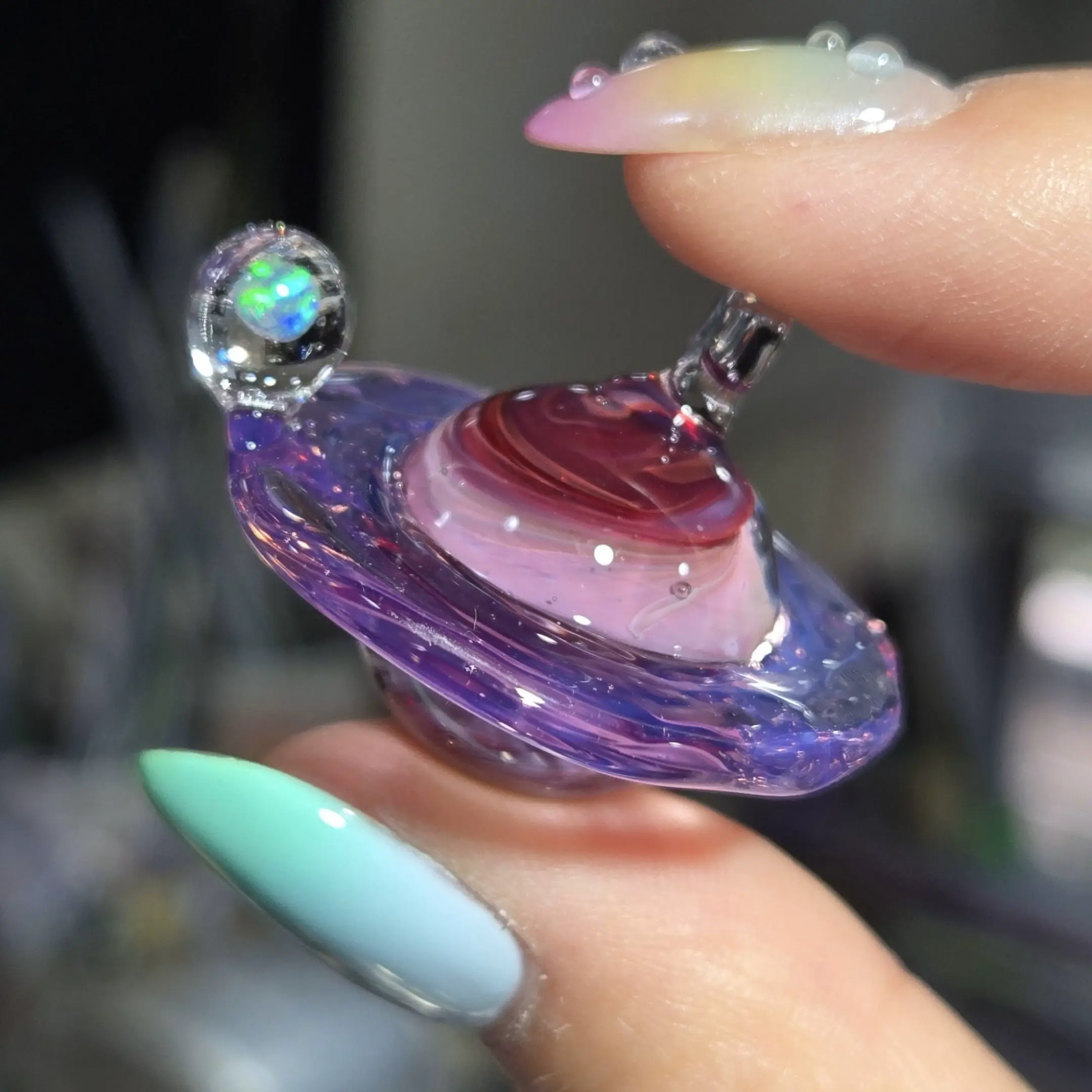 硼硅玻璃行星项链（Borosilicate Glass Planet Necklace）