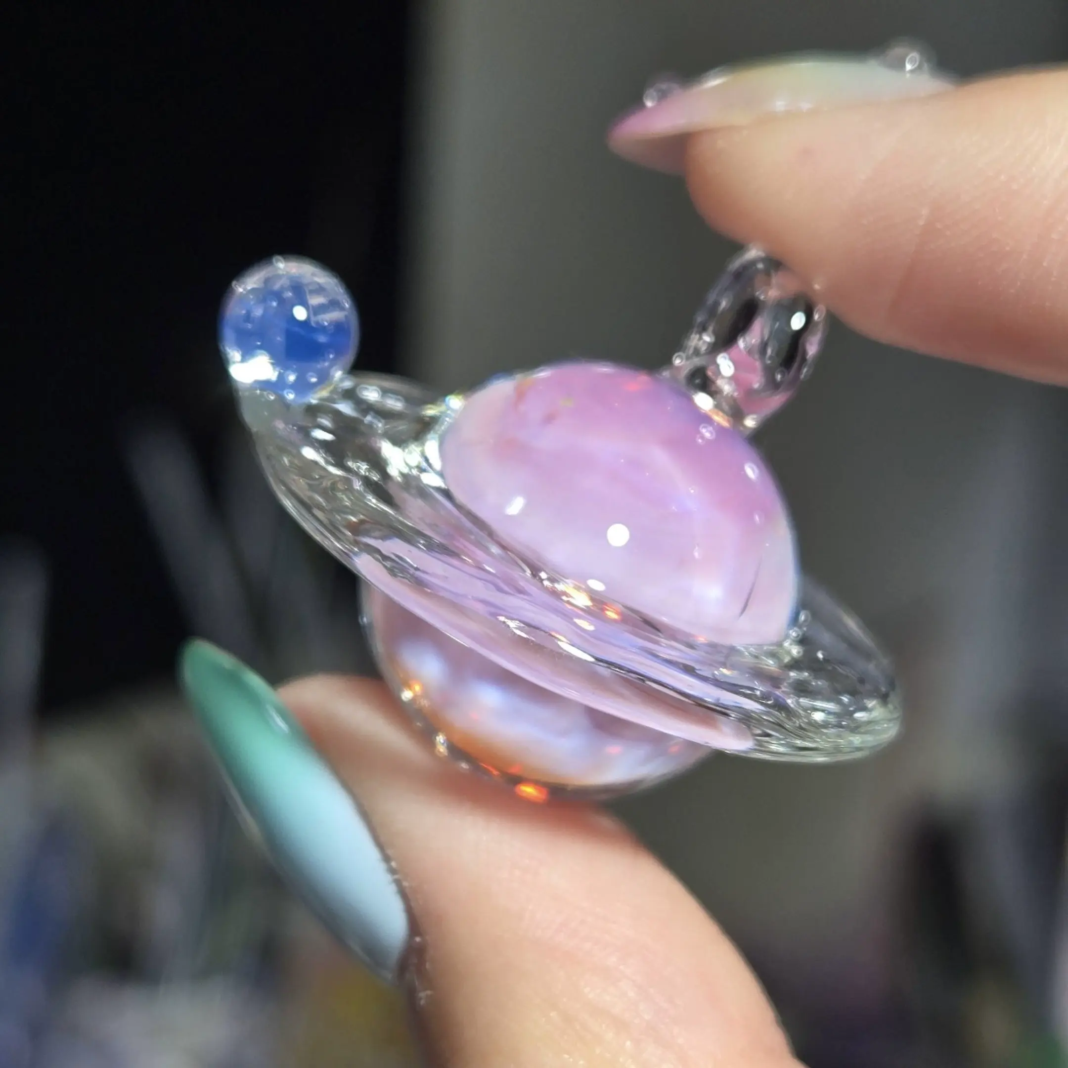 硼硅玻璃行星项链（Borosilicate Glass Planet Necklace）