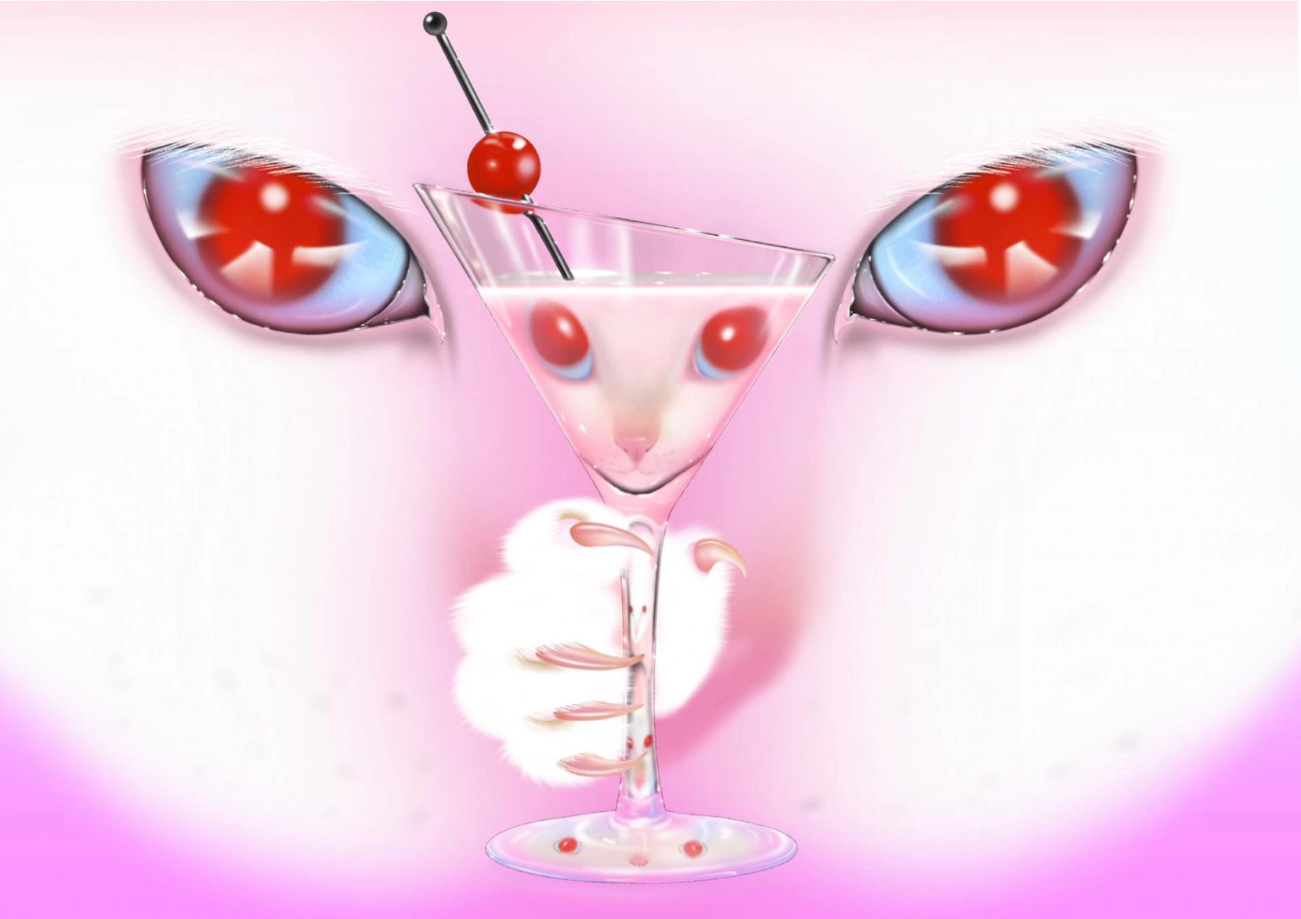 鸡尾酒猫  纸本海报（Cocktail Cat ）
