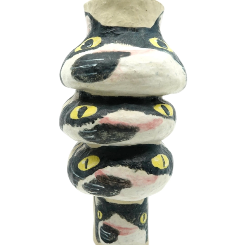 天狗猫陶瓷系列 4  (Tengu Ceramic Series “Doja(gi)Cat” 4)