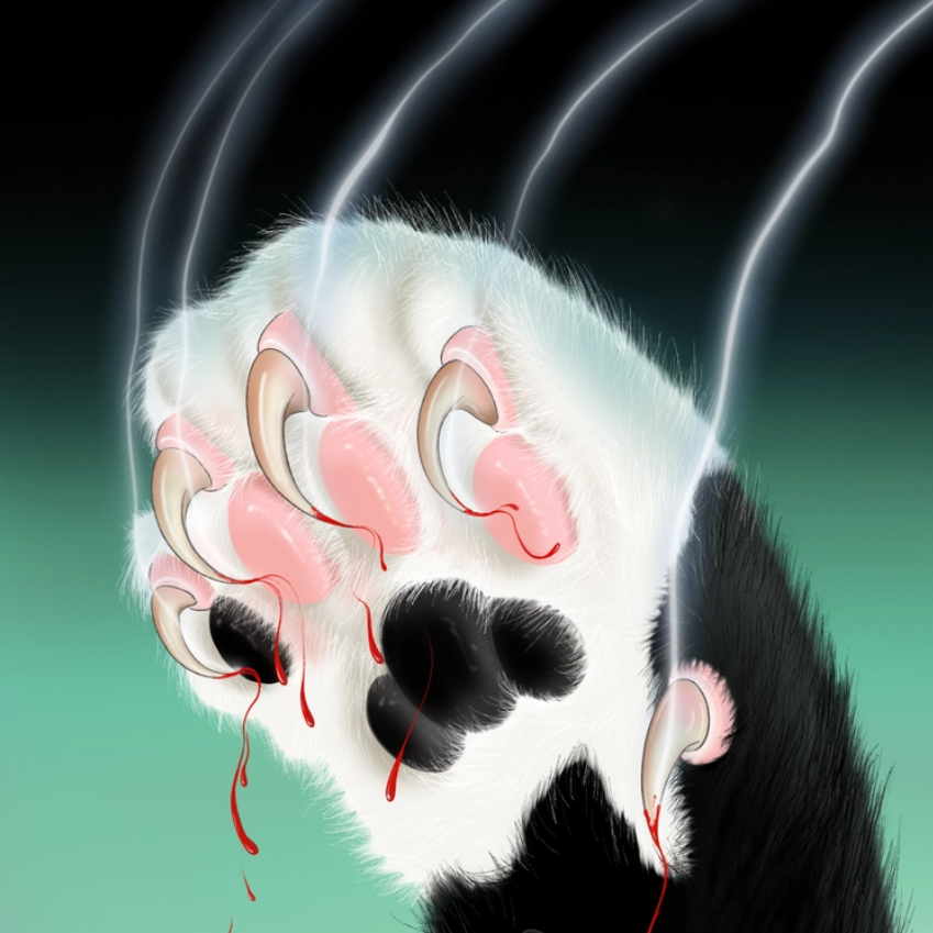 猫爪 光栅装裱作品 (Cat Claw Lenticular Frame)