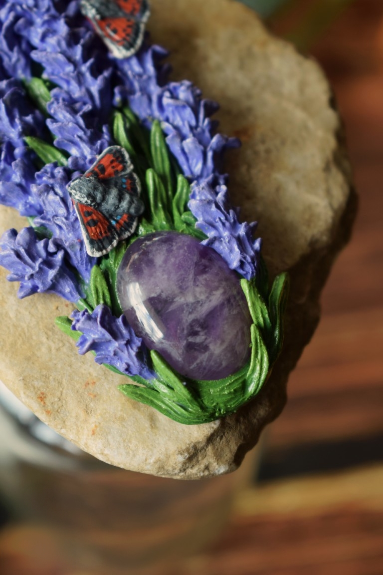 红色蝴蝶杜卡特和紫水晶的项链（MLP Snowdrop Glass Ring）