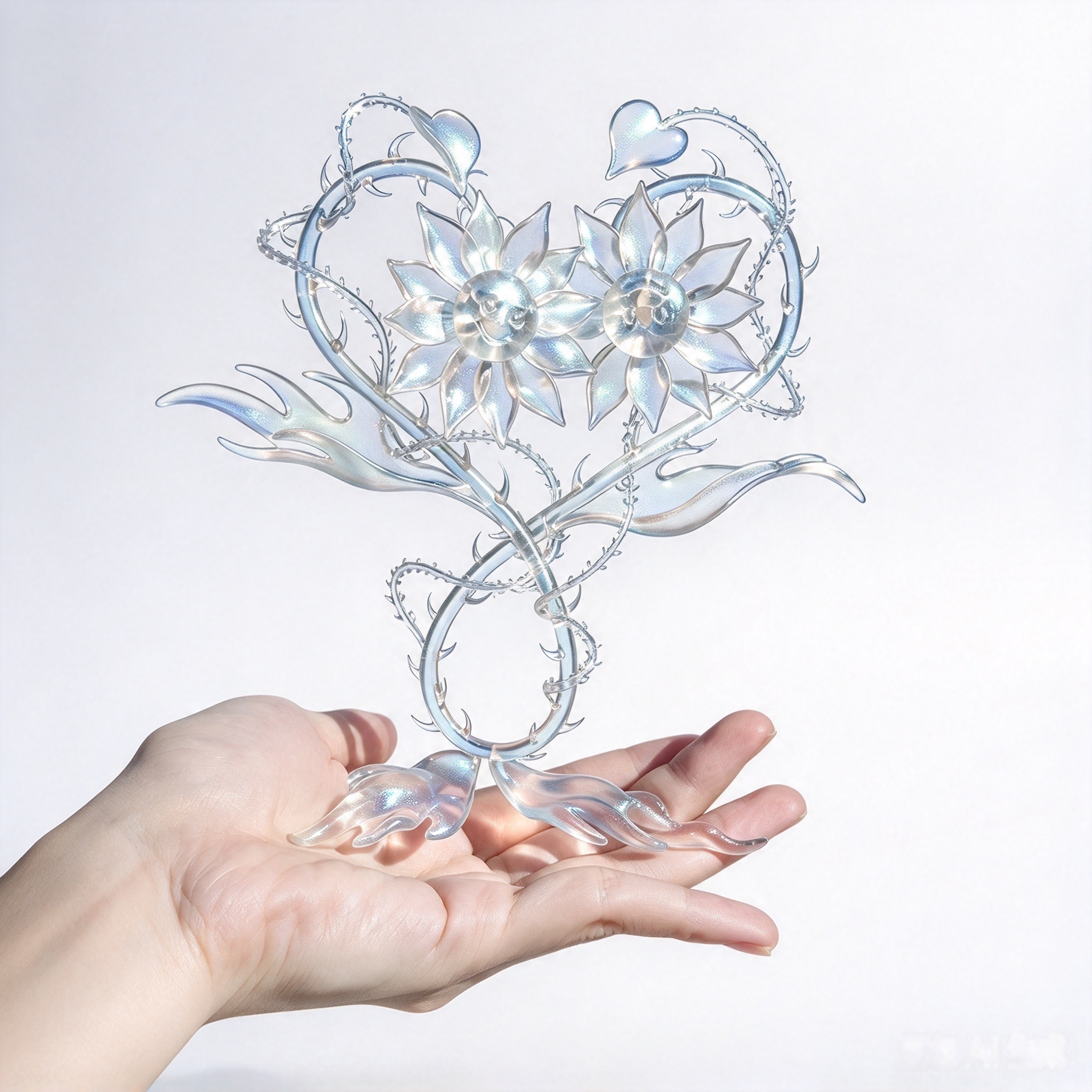 缠绕的花朵（（Entwined Flowers (Made to order)
